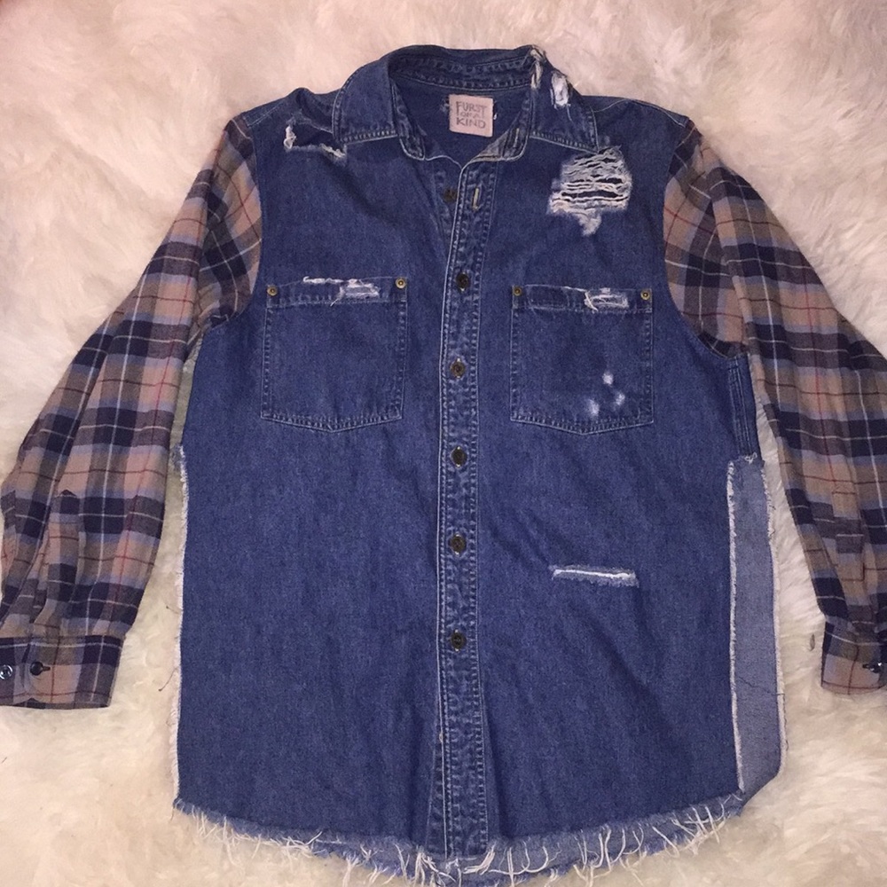 Vintage Denim Flannel